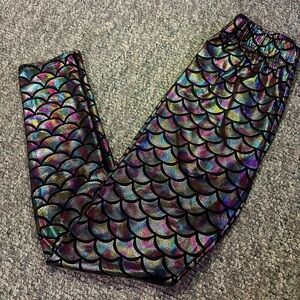 Lotus Leggings Mermaid Print Size Small